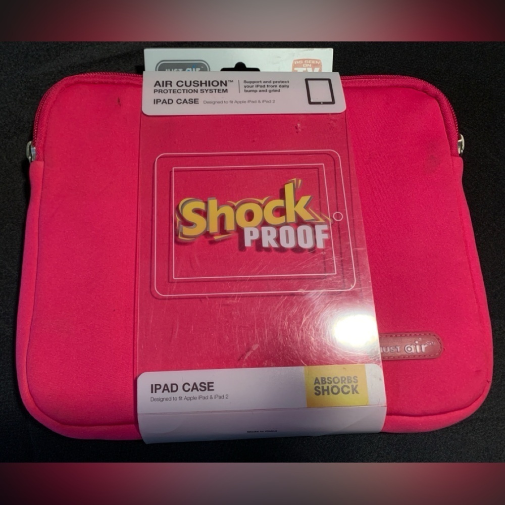 Hot Pink IPad Shock Proof case for iPad and ipad2.